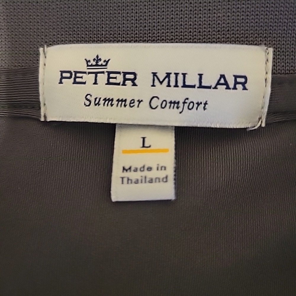 Peter Millar Performance Jersey Men Large Gray Su… - image 5